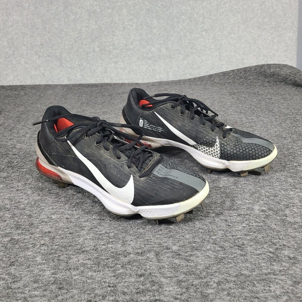 Nike Force Zoom Trout 7 Pro Baseball Cleats Black/White CQ7224-009 Sz 9 US Metal